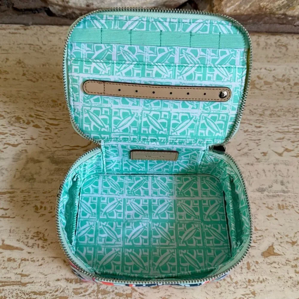 Stella & Dot Multicolor Ikat Travel Jewelry Case organization travel boho